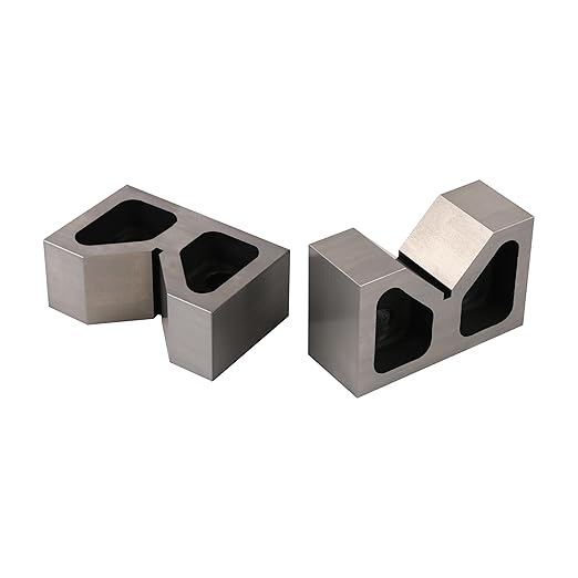 HFS(R) 5 X 2-1/2 X 3-1/8 INCH CAST Iron V Block Set,Accuracy 0.0001"