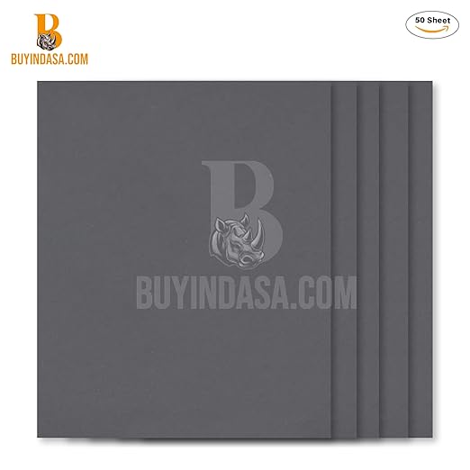 Indasa 50 PCS 9x11??Wet & Dry Sandpaper Sheets, 320 GRIT, Rhynowet Clog-Resistant Abrasive for Wood, Metal, Auto, Paint & Clear Coat Finishing, Sand Paper Aluminum Oxide, Plusline