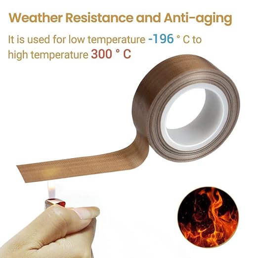 AIYUNNI 3-inch x 33 Feet x 0.18mm Low Friction Tape High Temperature Teflon Tape,Squeak&Abrasion Resistant, Surface Protection for Wood,Drawer,Cabinet, Furniture, Vacuum Sealer & Hand Impulse Sealers