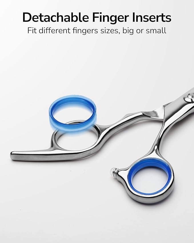 Hair Thinning Scissors ULG Professional Barber?셲 Texturizing Teeth Shears for Hairdressing, Salon and Home Use Thinning Shears for Hair Cutting, Made of Japanese Stainless Steel, 6.5 inch