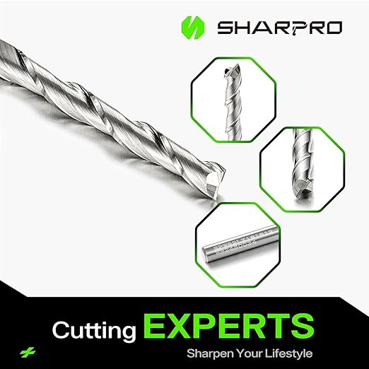 1/8 Upcut CNC Bit, 1/8 Inch Router Bit , Spiral Upcut Router Bits, 1'' CL. 2'' OVL. Carbide Upcut CNC Router Bits, Ideal for Wood Inlay, Plunge Plastic 5PCS