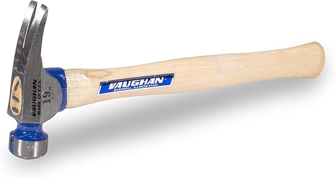 VAUGHAN CF2 California Framer Hammer, 19 oz Milled, Nail Starter, Made In The USA, VN11600