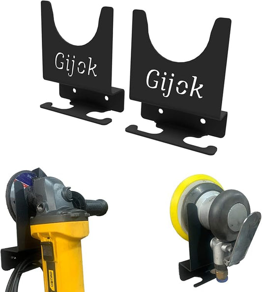 Angle Grinder Holder Tool Wall Mount Bracket for 5inch Grinder, 2pcs Impact Wrench Wall Holder, Angle Grinder Storage Rack for Angle Grinders, Cutters, Polishers etc