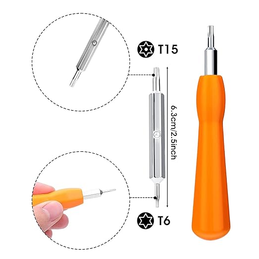 Replacement Ring Doorbell Screwdriver + 20Pcs Doorbell Screws & Charger Charging Cable Cord for Video Doorbell, Video Doorbell 2nd generation 3 and Pro & Elite Ring Doorbell Security Screw (Orange)