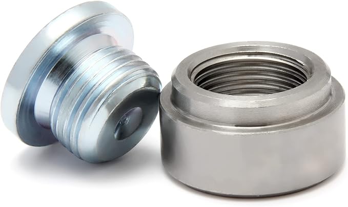 LEDAUT M18X1.5 Stepped Mounting Bung And Plugs (1 Bungs/1 Plugs) Fittings Weld Bung
