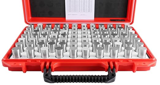 Accusize Industrial Tools 0.751''-0.832'', 82 Pcs Steel Plug Pin Gauge Set, Minus, Class Zz, M5(-)