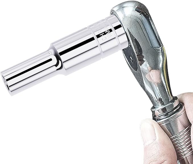 9mm Deep Socket, 1/2 Inch Drive, 6-Point, Metric, Heat Treated CR-V Steel Sockets, Full Polishing, 3.1 Inch Length