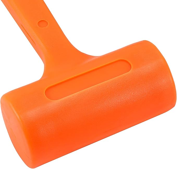 JAPCHET 3Piece Dead Blow Hammer Set, 1lb/16oz, 2lb/32oz, 3lb/48oz Dead Blow Hammer Unibody Molded, Unicast Deadblow Mallet with Checkered Grip