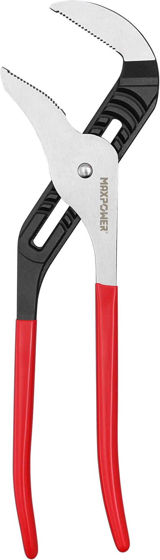 MAXPOWER 20 inch Groove Joint Pliers, 5.5 inch Max Opening, Straight Jaw Locks Pliers