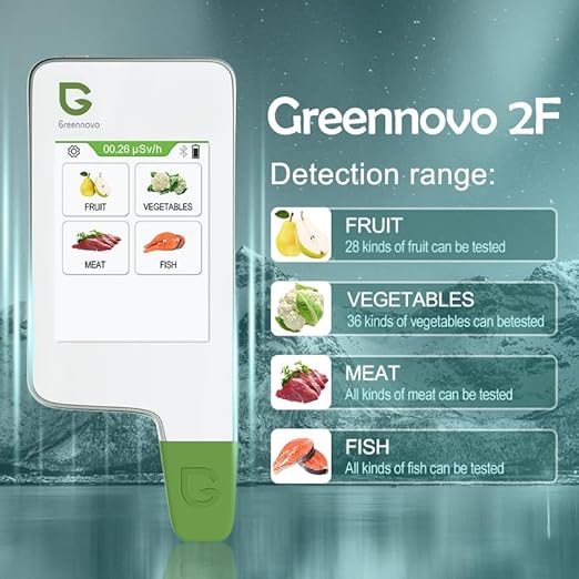 2FW Portable Nitrate Tester for Fish Fruit Vegetable Meat, Food Test Detector Home Testing Fresh Food