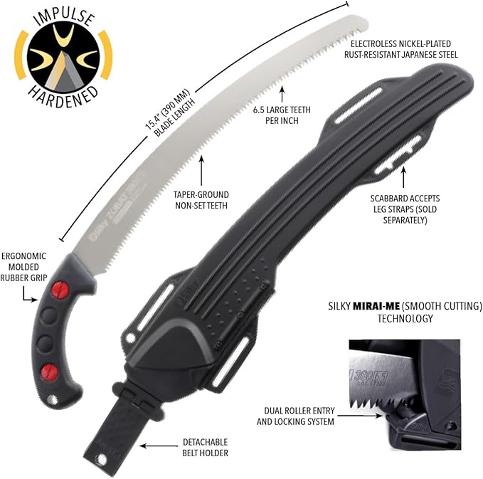 Silky ZUBAT Professional Curved Hand Saw 390mm Large Teeth (270-39)