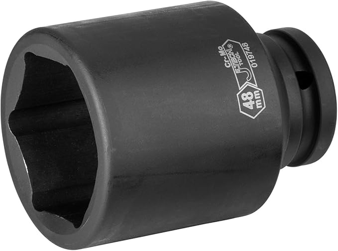 Jetech 3/4-Inch Drive 48mm Deep Impact Socket with 6-Point Design, Heat-Treated Chrome Molybdenum Alloy Steel, Metric