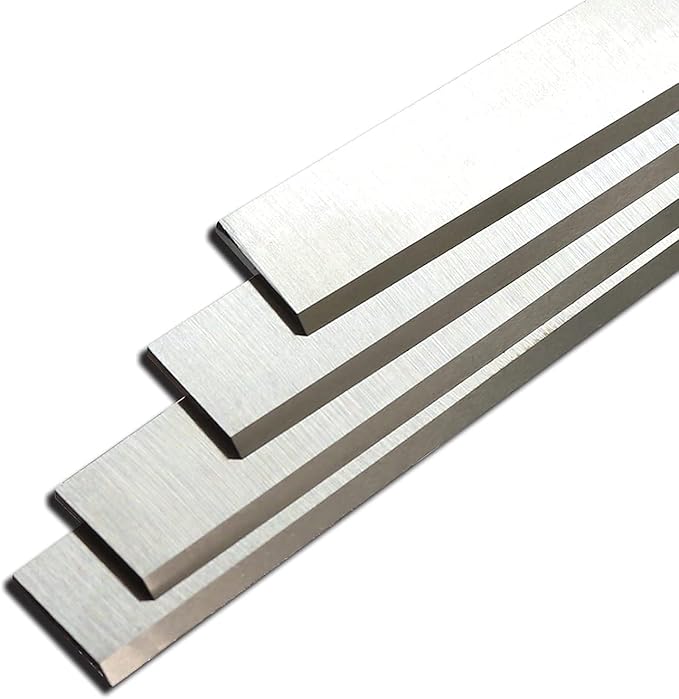 HSS Planer Blades Knives 20 Inch Jointer Replacement for Grizzly G6702 G0454W Jet 208 Powermatic 209 Delta DJ-20 Dewalt Shop Fox W1754 Woodstock W163 W7147 20x 1x 1/8" 4pcs