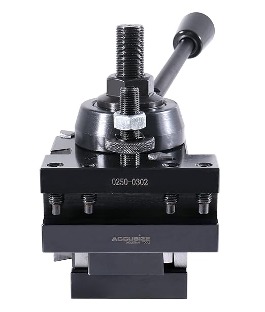Accusize Industrial Tools 13-18'' Wedge Type Quick Change Tool Post 6 Pc for 300 Cxa, 0251-0333