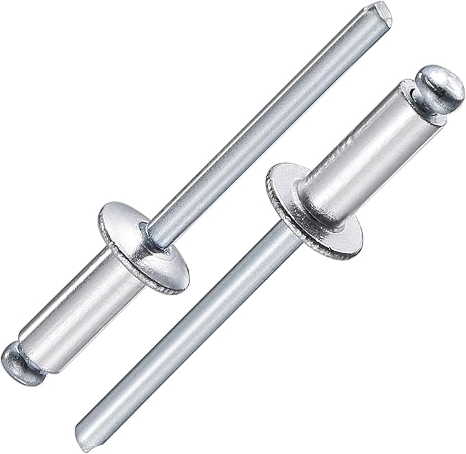 (300Pcs) 1/8"x1/2" Aluminum blind pro Rivets,Aluminum Grip and Steel Mandrel