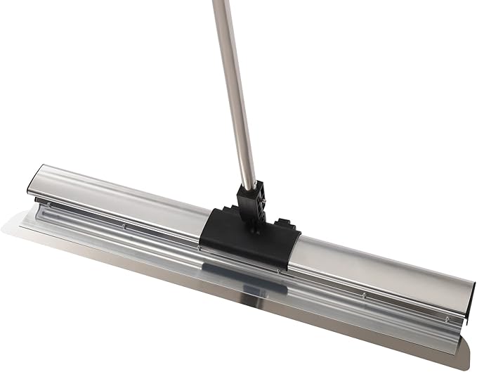 Drywall Skimming Blade Set Drywall Tools With 12", 22" & 32" Smoothing Stainless Steel Blades + 35" - 80" Telescoping Handle