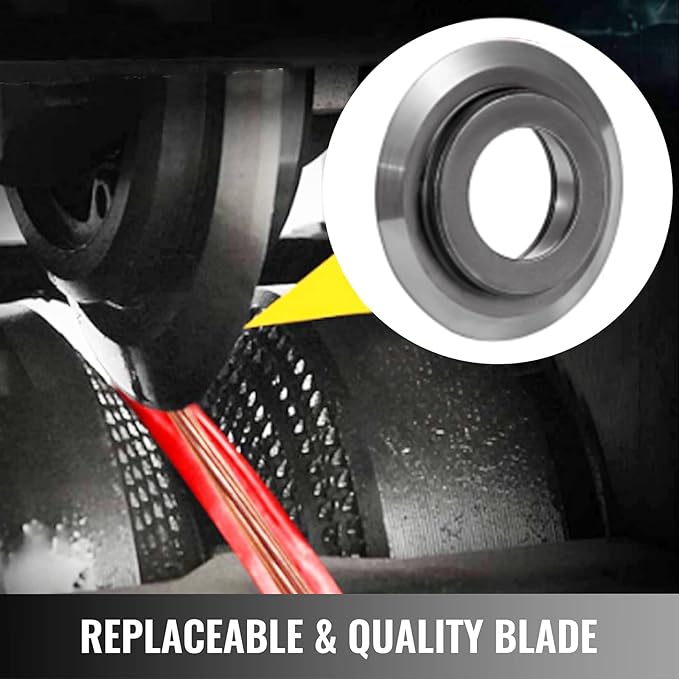 Happybuy Manual Wire Stripping Machine 0.06-0.98 inches, Wire Stripper Machine with Hand Crank Portable, Wire Stripping Tool Aluminum Construction,for Scrap Copper Recycling