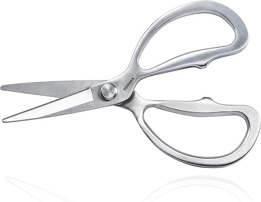 TONMA Kitchen Scissors All Purpose [Made in Japan] Solid Stainless Steel Japanese Heavy Duty Kitchen Shears for Food, Multipurpose Cooking Scissors Dishwasher Safe