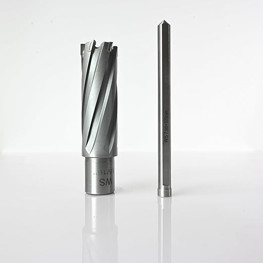Wind Speed Carbide-Tipped Annular Cutter 15/16" Diameter x 2" Depth with Weldon Shank, High Precision Mag Drill Bit for Magnetic Drill Press, for Hard Material, Stainless Steel, Cast Iron, CT-500