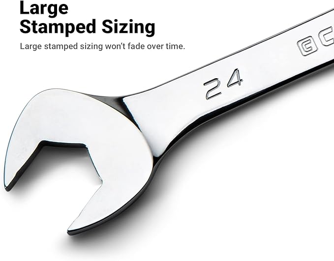 Capri Tools Angle Open End Wrench Set, 30째 and 60째 angles, 1/4 to 1 in. SAE, 13-Piece with Mechanic' Tray