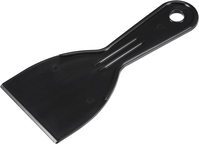 uxcell Putty Scraper 3" ABS Plastic Spatula Drywall Patch Repair Spreader Wall Covering Smoother Black 4Pcs