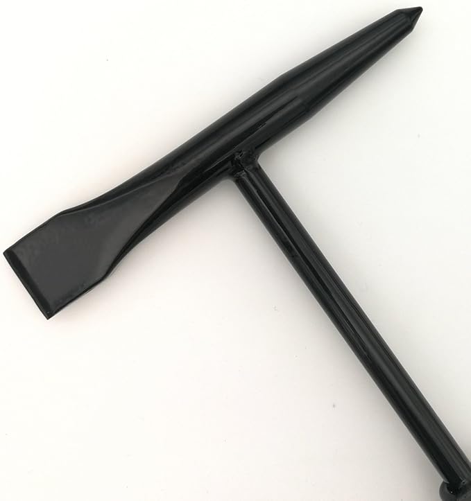 Welding Chipping Hammer with Coil Spring Handle,10.5",Cone and Vertical Chisel,11" Wire Brush