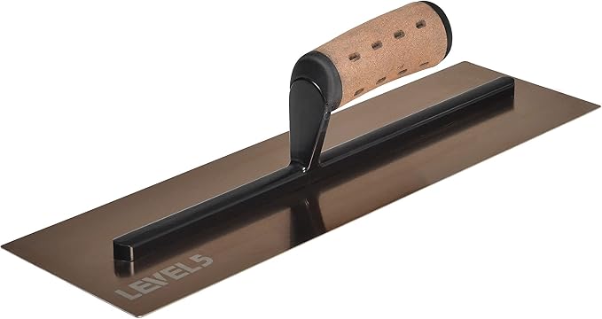LEVEL5 16" x 4.75" 0.7 MM Flat Drywall Trowel | Triple-Hardened Stainless Steel, High-Impact Handle | Sheetrock Gyprock Wall-Board Plasterboard | 4-963