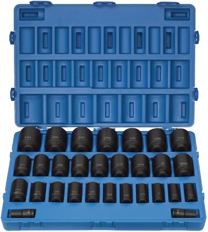Grey Pneumatic (8029D) 3/4" Drive 29-Piece Deep Fractional Master Socket Set