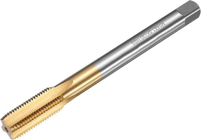 uxcell Metric Thread Tap M14 x 1.5 H2 130mm Straight Flute Screw Thread Milling Machine Taps Threading Tapping Repair Tool