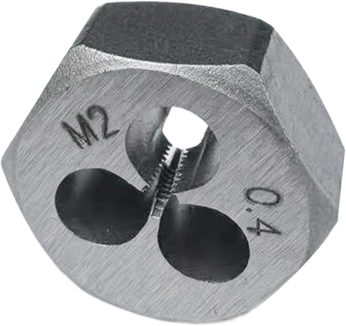 Yamesh M2 x 0.4 Hex Die Rethreading Die Thread Die Carton Steel For Right Hand