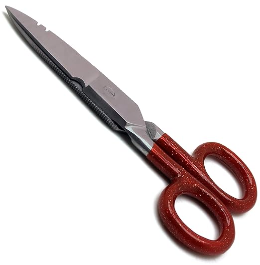 10횞 Multi Purpose Electrician Red Scissors 5.25" Cutting Stripping Wires Electrical Repair Stainless Steel Instruments
