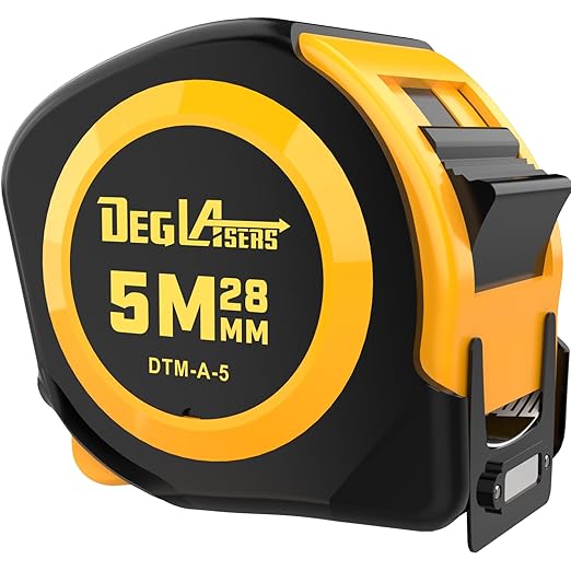 Magnetic Tape Measure 16FT, Retractable Measuring Tape, Easy to Read Double Sided Measuring Tape, Magnetic Hook and Shock Absorbing Carrying Case for Construction, Carpenter