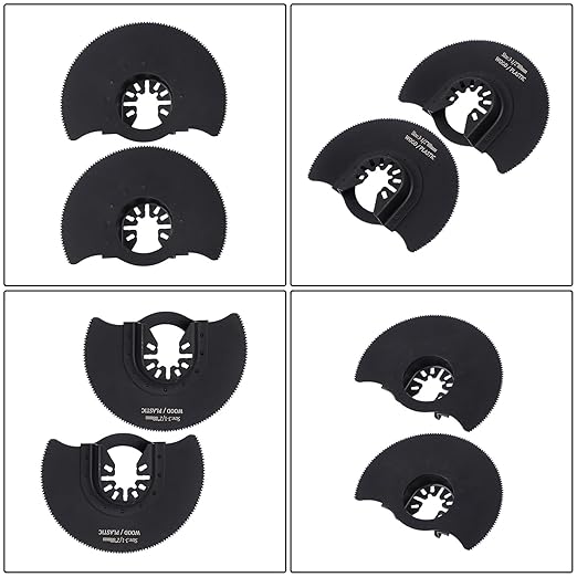 findmall 26 PCS Oscillating Saw Blades Kit Accuracy Cutting Kit Oscillating Multi-Tool Blades - Universal Fit, Cuts Wood, Metal, PVC, Drywall