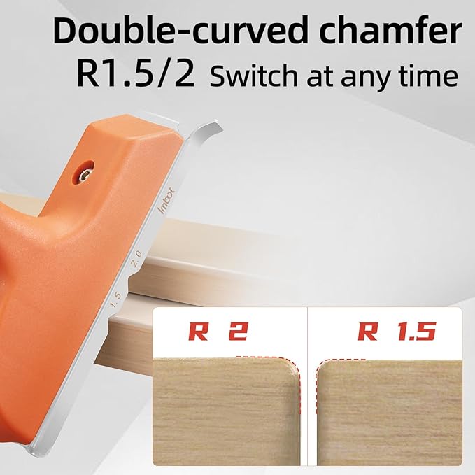 Imbot Edge Banding Trimmer With Stainless Steel Blade，Woodworking Trimmer For Deburring, Edge Planing,Correcting Wood Edges, Woodworking, Veneer, Edge Banding Trimming Tool, Gift For Dad.