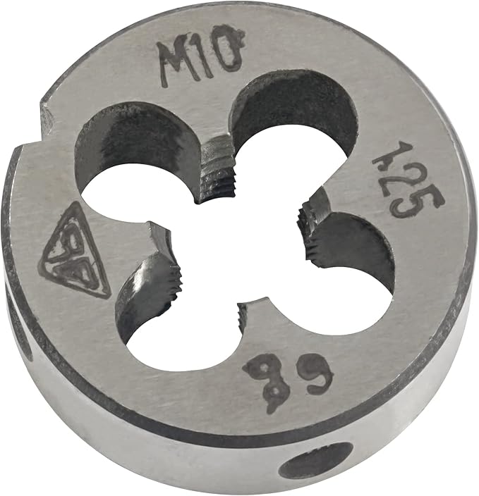 Aceteel M10 x 1.25 Metric Round Die, Machine Thread Die M10 X 1.25mm Right Hand