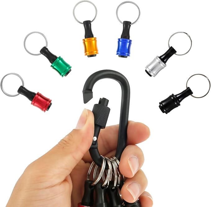 18PCS 1/4 Inch Hex Shank Screwdriver Bits Holder for Impact Driver Drill Bit Keychain Extension Bar, Drill Fast Change Hand-held Bit Holder for Screwdrivers, Flexible Drill Bit Extension Set (18pcs)