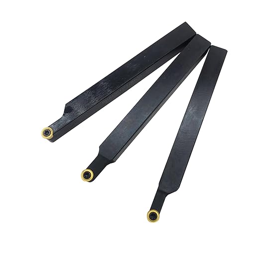 3/8??1/2" SRACR SRACL SRDCN1010/1212 H06 Lathe Turning Holders Lathe Turning & Profiling Tool Holder with RCMT0602 Round Carbide Milling Inserts (3pcs 3/8??Holders with Yellow Inserts)