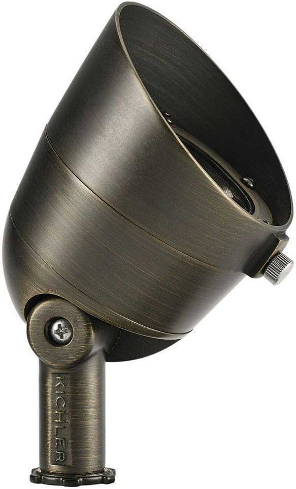 Kichler 16158CBR27 Transitional Accent from Landscape LED Collection in Brass Finish, 3.50 inches