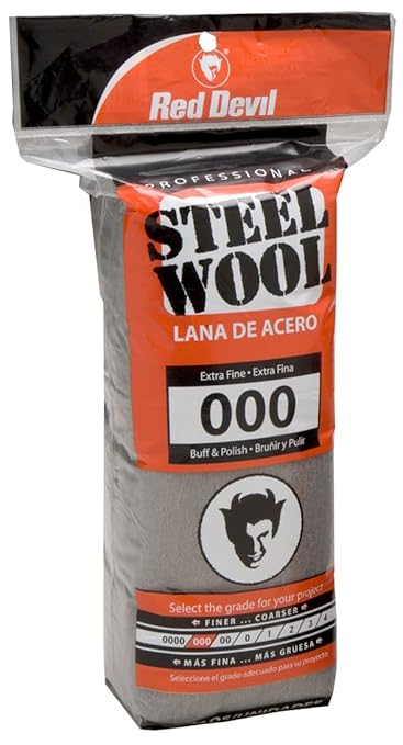 Red Devil 0311 Steel Wool, 000 Extra Fine, (Pack of 96)