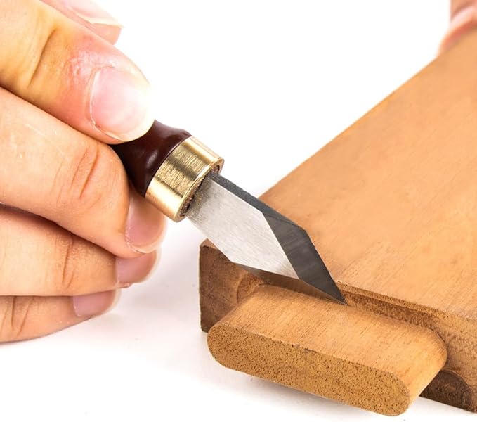O'SKOOL Marking Knife High Speed Steel Blade Beechwood Handle - Precision and Durability for Professional Woodworkers, MAM016