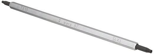 Wera 05002970001 Vario 87 Torx Combination Blade for Vario Handle Screwdriver, TX10, TX15 Head, 175mm Blade Length