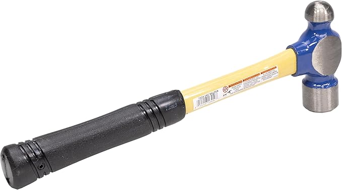 VAUGHAN Ball Pein Hammer, 24 oz, Fiberglass handle, American high carbon steel, FS224, VN16410
