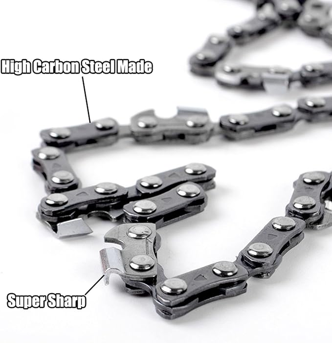 Survival Pocket Chain Saw 24 Inch with Teeth Blades Heavy Duty Steel Rope Chainsaw, 11 Teeth Compact Wood Cutting Hand Saw Tools for Outdoor Camping Hiking Hunting Tree Trimming Firestarter