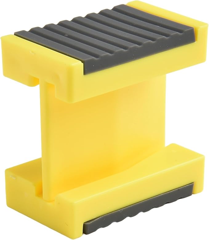 Edge Tape Holder and Edge Banding Trimmer Tool for Woodworking, Adjustable Edge Tape Fixer with Uniform Pressure and Anti-Misalignment Guide, Small Wood Wedge Tool, Yellow(Big)