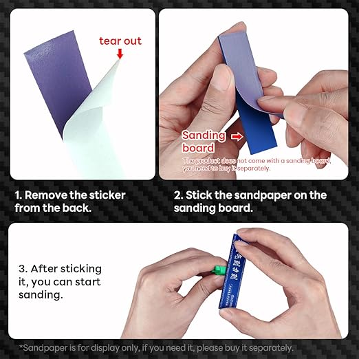 stedi Metal Sanding Sticks 4PCS, Hobby Model Tools for Gundam, Scale Military Model, 3D Resin Parts, Wood, Perfect for Sanding Small Areas, Blue