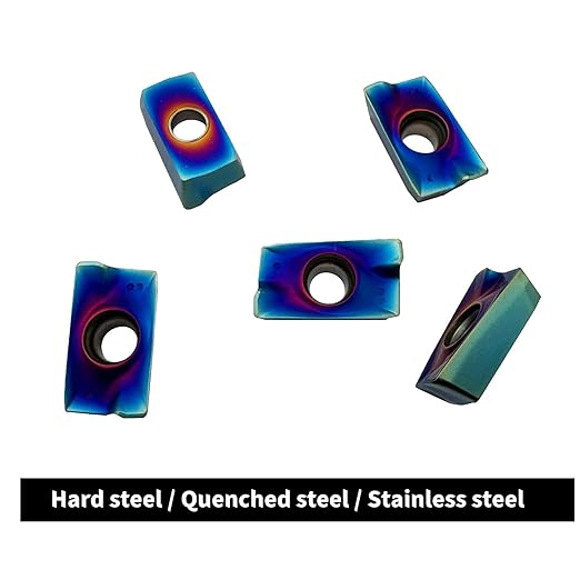 KinRite 12pcs APMT1604PDER Carbide Milling Inserts with End Mill Tool Holders Boring Bar 400R C20-20-150 Semi-Finishing Stainless Steel Hard Steel (3/4" Milling Tool Holder + APMT1604 Inserts)