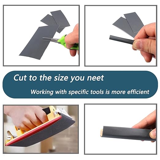 30Pcs 9 x 3.6 Inchs 800 Grit Wet and Dry Handmade Universal Sanding Sheets, Suitable for Woodworking Furniture/Automobiles/Metal/Lacquer Polishing Sandpaper