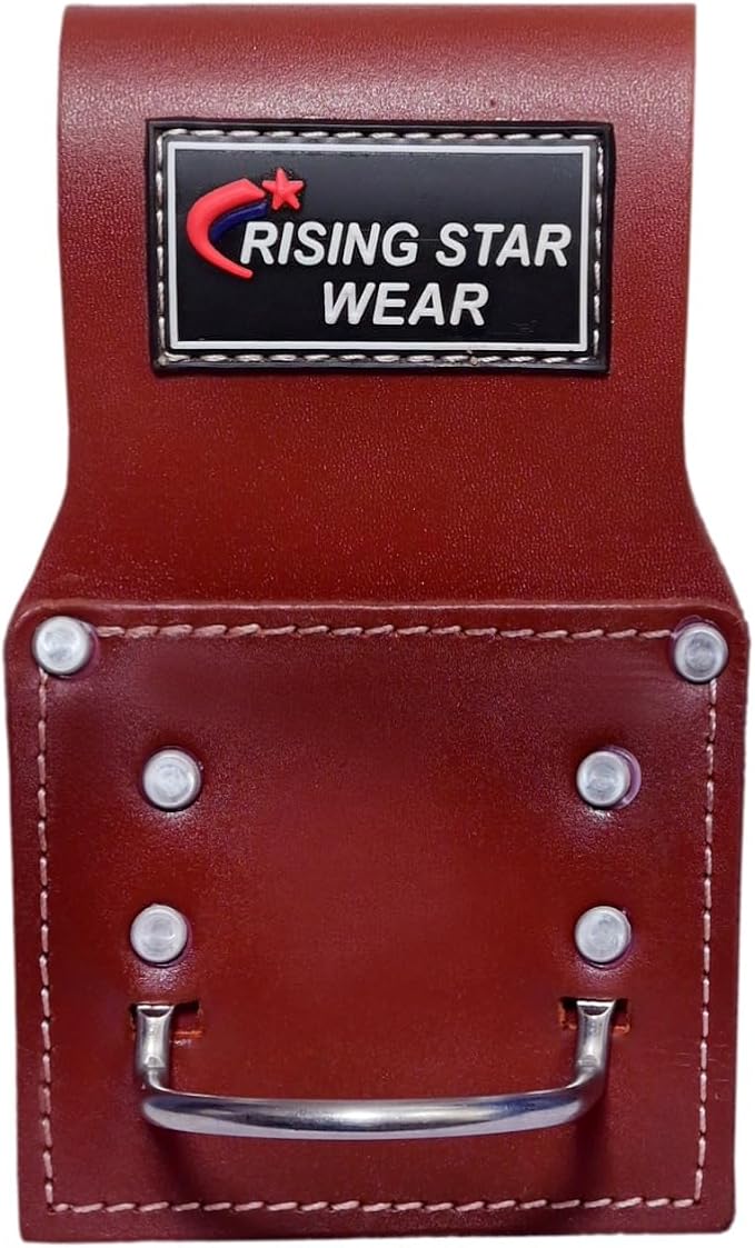 RISING STAR WEARS PURE OIL TANNED LEATHER TOOL BELT POUCH PERFECT FOR CARPENTERS, PLUMBERS, ELECTRICIANS, GARDENERS AND CONSTRUCTION WORKERS MULTIPURPOSE 18 POCKETS POUCH WITH FRAMING TOOL BAGS