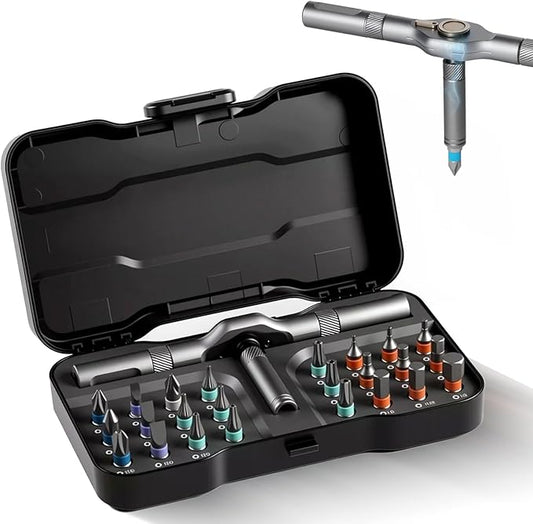 DIY Screwdriver 24 in 1, 2026 New 24 In 1 Multi Bit Magnetic Screwdriver Set Multifunctional Toolbox, 24 in 1 multifunctional household wrench screwdriver tool combination set (1)