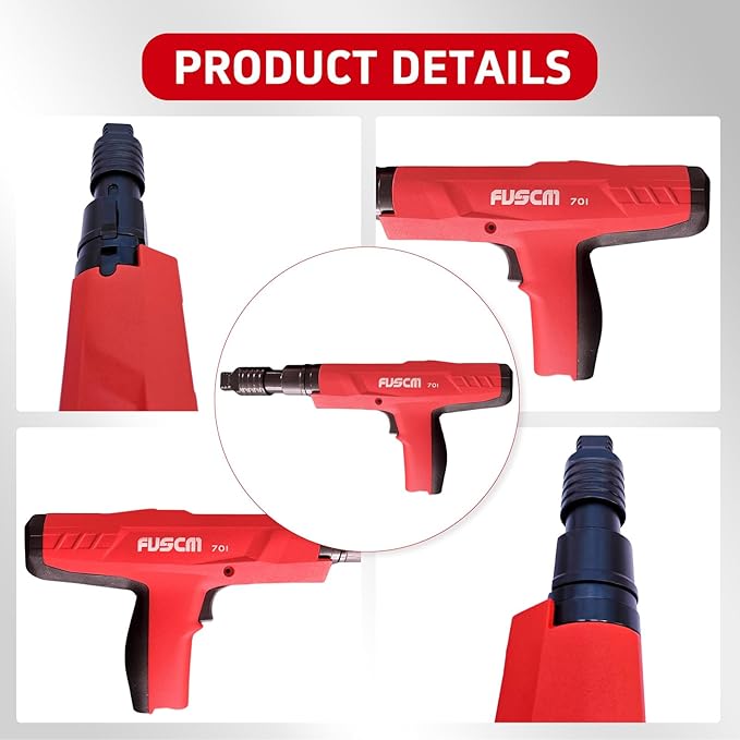 Low Velocity Powder Actuated Tool FV-701, Semi-Automatic .27 cal with built in power indicator and Silencer